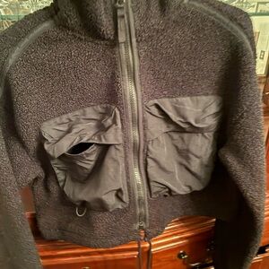 NWOT WOMEN’s Fleece Bomber Jacket with Front Pockets